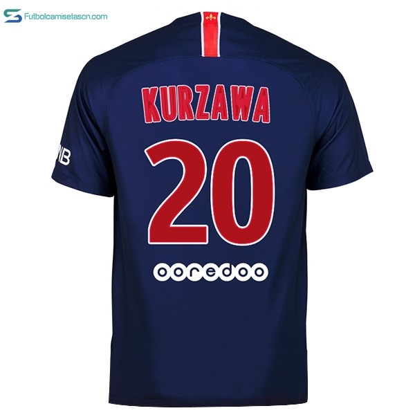 Camiseta Paris Saint Germain 1ª Kurzawa 2018/19 Azul